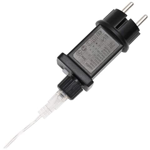 Luce a corda con 1200 LED Bianco caldo 50 m PVC - Foto 9