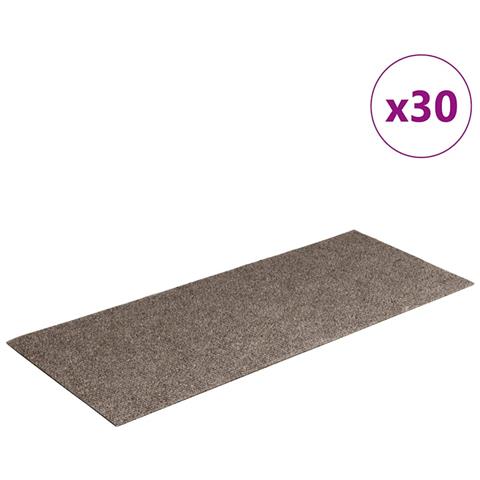 Tappetini per scale autoadesivi 30 pz 60x25 cm beige rettangolari - Foto 1