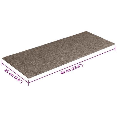Tappetini per scale autoadesivi 30 pz 60x25 cm beige rettangolari - Foto 8
