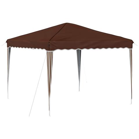 Tenda per feste a pop-up 288 x 288 x 245 cm Marrone - Foto 1