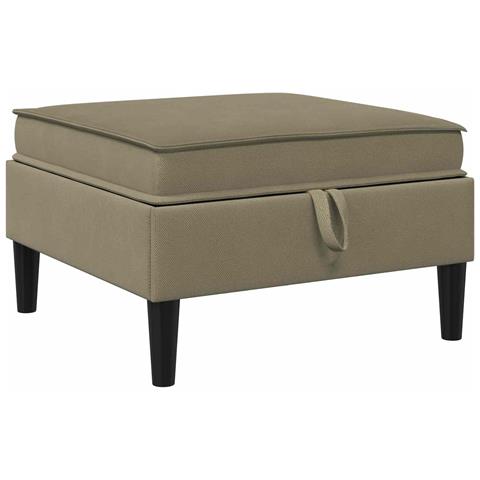 Pouf con Storage Cachi Velluto - Foto 1