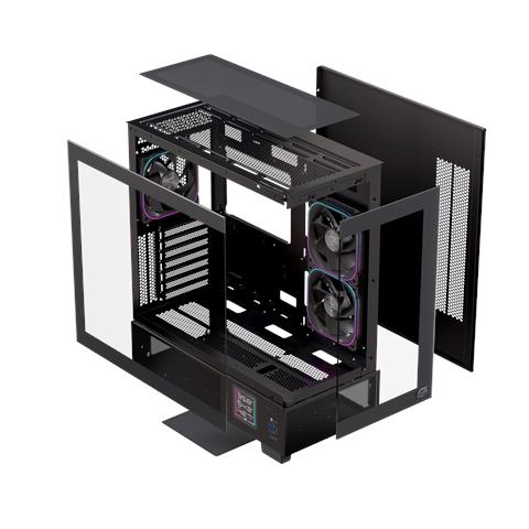 EXCS-PR-51DR-B computer case Midi Tower Nero - Foto 9