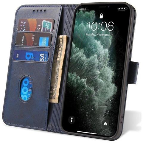 Custodia Magnetica, Elegante Custodia Pieghevole Con Funzione Supporto Per Xiaomi Redmi Note 11 Pro+ 5g (cina) / 11 Pro 5g (cina) / Mi11i Hypercharge / Poco X4 Nfc Blu - Foto 5