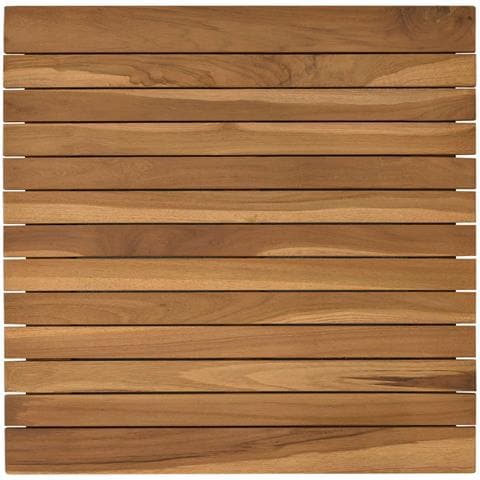 Piano del tavolo 50 x 50 x 3,5 cm Quadrato Legno di teak solido - Foto 1