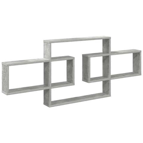 Scaffale da parete Grigio Cemento 130 x 10 x 50 cm - Foto 1