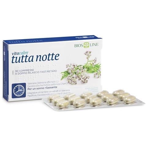 Vitacalm Tutta Notte con Melatonina 30 Compresse - Foto 1