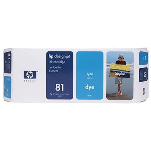 C4931a Cartuccia Ink Originale 81 Ciano per HP DesignJet 5500/5500ps / 5000/5000ps Capacità 1000 Pagine - Foto 5