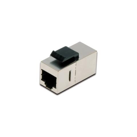 Adattatore Passante 2X8 Poli Rj45 Schermato Cat. 6 Con Ganci Per Pannelli - Foto 2