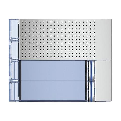 Frontale Fonico Base Con 2 Pulsanti Di Chiamata Su Fila Singola Sfera New Finitura Allmetal - Foto 3