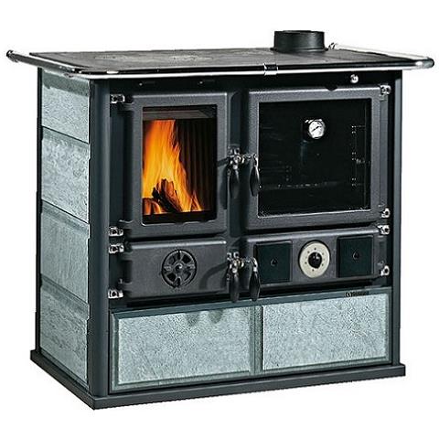 Termocucina Stufa A Legna Termorosa D. S. A Pietra Naturale 15,5kw - Foto 2