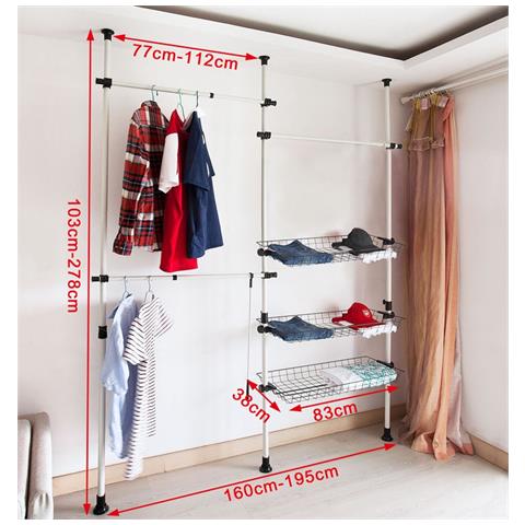Sistema Regolabile Di Organizzazione, Telescope Garment System, frg34, it - Foto 2