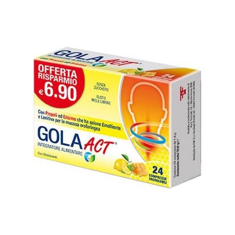 Gola Act Miele Limone 24 Compresse Solubili 33,6 G - Foto 1