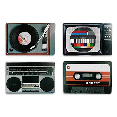 Out of the Blue - Nostalgic Retro HIFI Tovaglietta in Polipropilene, 29 x 0,9 x 40 cm, Modelli Assortiti - Foto 2