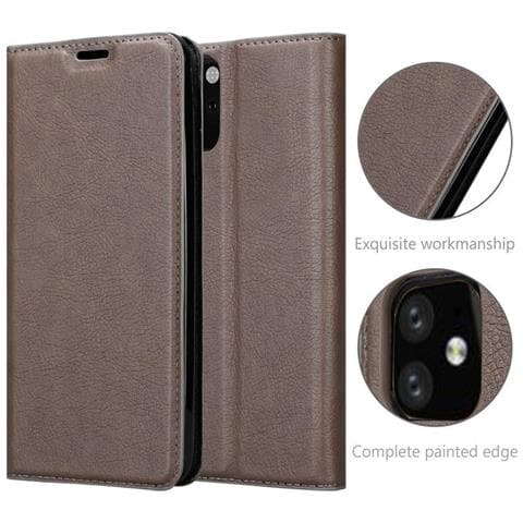 Custodia Compatibile Con Apple Iphone 11 (xi) In Bruno Caffè - Coperchio Protettiva Con Chiusura Magnetica, Funzione Stand E Tasca Per Le Carte - Foto 2
