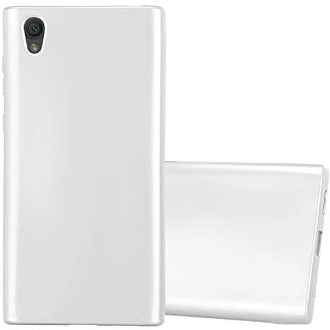 Custodia Compatibile Con Sony Xperia L1 In Argento Metallico - Coperchio Protettivo In Silicone Tpu Flessibile - Foto 1