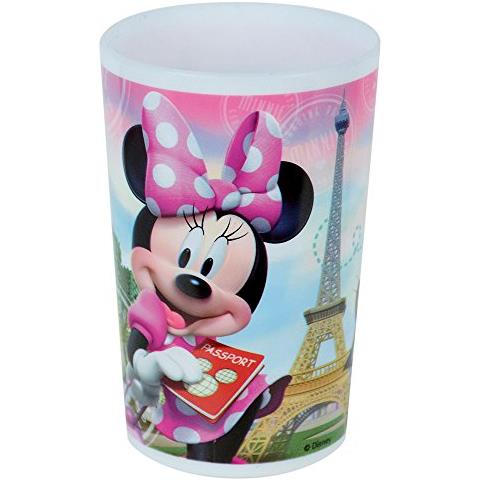 Fun House 005.509 Disney Minnie Vetro Per Bambini Polipropilene Rosa 10 X 0,025 X 6,5 Cm - Foto 1