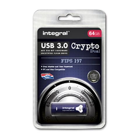 Chiavetta USB 64 GB Crypto Dual Interfaccia USB 3.0 Colore Blu - Foto 2