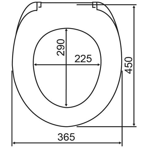 Sedile Wc Laccato Spirit, Thermoplast, - Foto 6