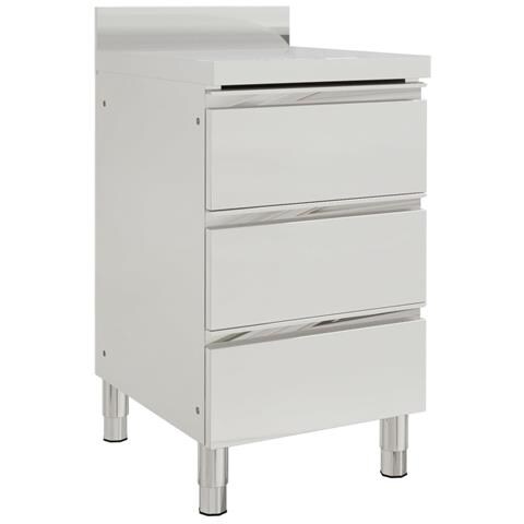 Mobiletti Da Cucina Commerciale 2 Pz In Acciaio Inox - Foto 2