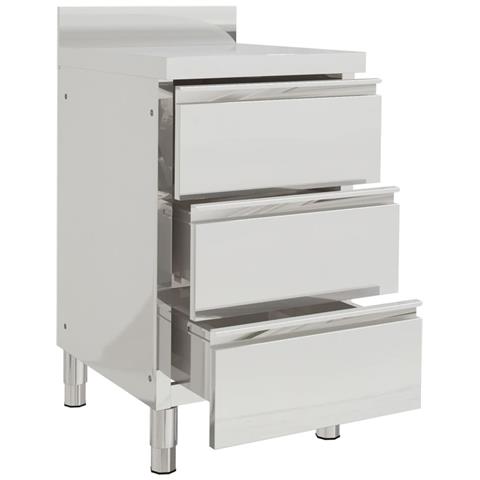 Mobiletti Da Cucina Commerciale 2 Pz In Acciaio Inox - Foto 10