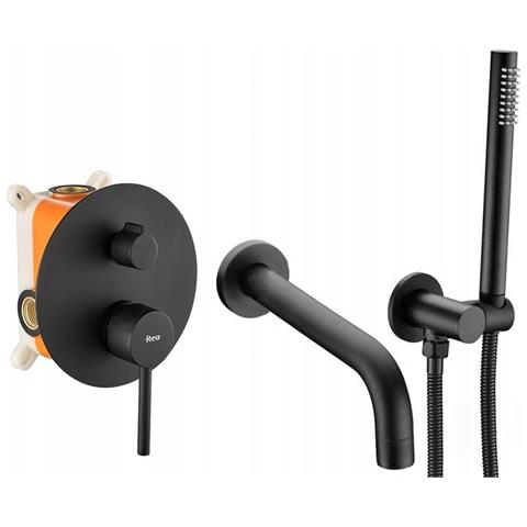Rubinetto Da Vasca Da Incasso Lungo Black + Box - Foto 1