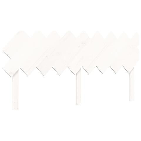 Letto per Anziani con Testiera Bianco Super King Legno Massello - Foto 9