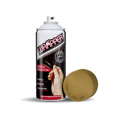 Wrapper, Pellicola Spray Rimovibile, 400 Ml - Oro - Foto 1