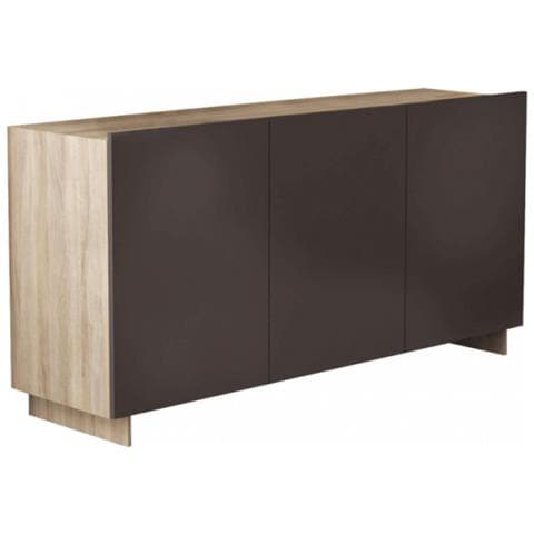 Set Di 2 Mobili 3 Ante Olmo E Grigio - Foto 1