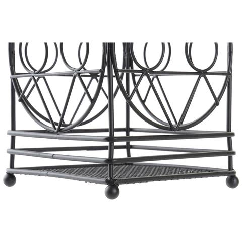 Scolaposate Dkd Home Decor Nero Metallo Geometrico 12 X 12 X 20 Cm - Foto 2