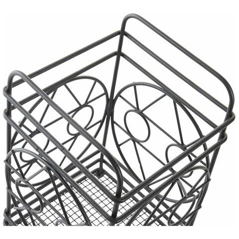 Scolaposate Dkd Home Decor Nero Metallo Geometrico 12 X 12 X 20 Cm - Foto 3