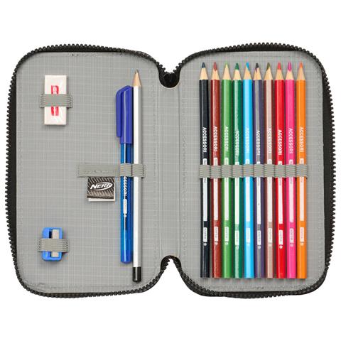 Astuccio Doppio Nerf Get Ready Nero 12.5 X 19.5 X 4 Cm (28 Pezzi) - Foto 5
