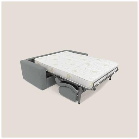 Nixon Divano letto matrimoniale con materasso 20 cm in tessuto impermeabile T03 220 cm (mat. 160x197) grigio - Foto 3