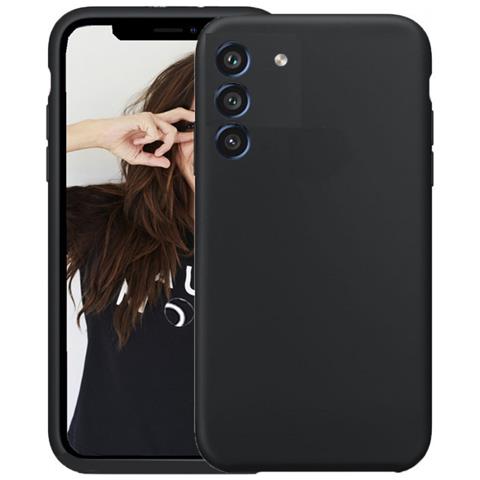 Cover Per Samsung Galaxy A21s Premium Silicone Microfibra, Nero - Foto 1