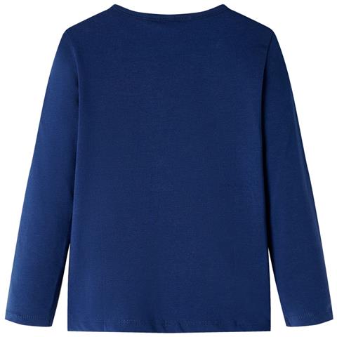 Maglietta Da Bambina Maniche Lunghe Blu Marino 116 - Foto 2