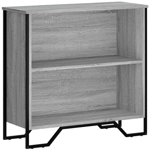 Libreria Grigio Sonoma 80x31x74,5 Cm In Legno Multistrato - Foto 2