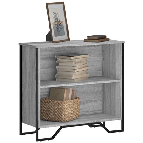 Libreria Grigio Sonoma 80x31x74,5 Cm In Legno Multistrato - Foto 1