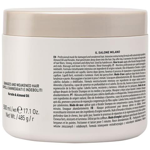 Alfaparf Il Salone Milano Keratin Mask 500ml - Maschera Per Capelli Danneggiati E Indeboliti - Foto 1