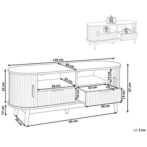 Mobile Tv Legno Chiaro Selah - Foto 7