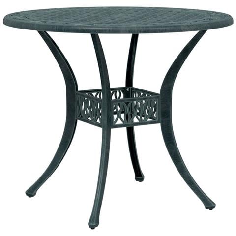 Tavolo Da Giardino Verde 90x75 Cm In Alluminio Pressofuso - Foto 2