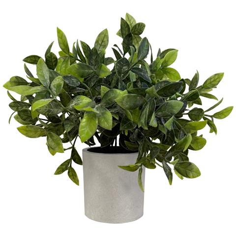 Set Di 3 Piante Artificiali, Vaso Grigio, Misura 20 Cm - Foto 2