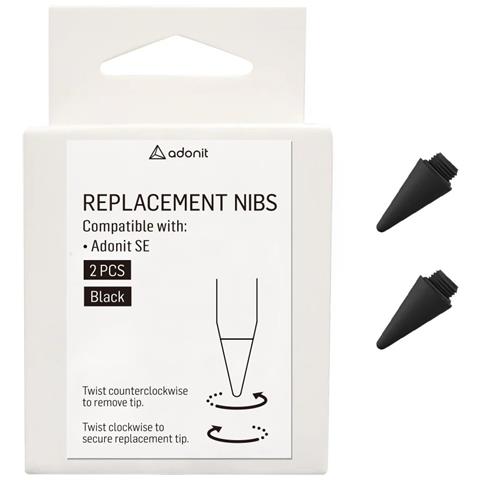 Confezione Da 2 Punte Di Ricambio Per Stilo Se, Nero - Foto 2