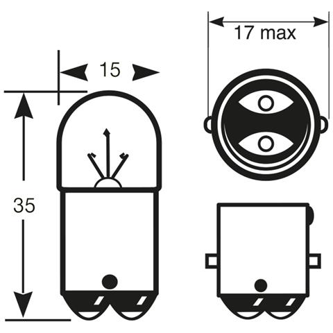 Lampadina Heavy Duty 24v 5w R5w - Foto 2