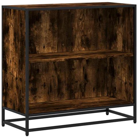 Libreria Rovere Fumo 80,5x35x76 Cm In Legno Multistrato - Foto 2