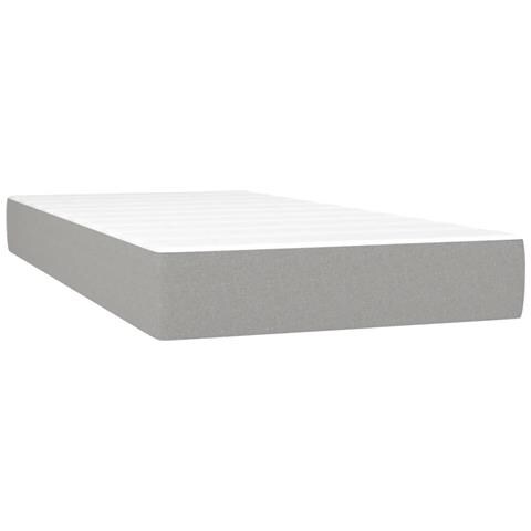 Materasso Molle Insacchettate Grigio Chiaro 120x190x20 Tessuto - Foto 2