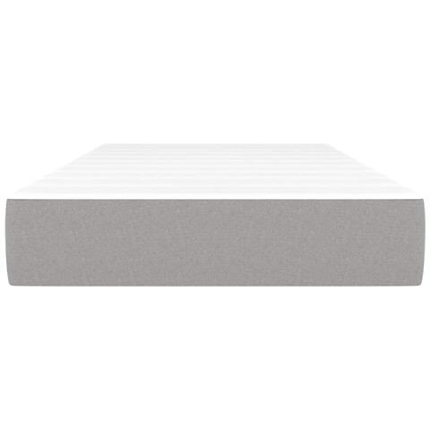 Materasso Molle Insacchettate Grigio Chiaro 120x190x20 Tessuto - Foto 3