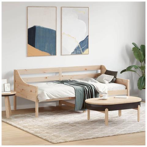 Lusso Casadino - Dormeuse Senza Materasso 75x190 Cm In Legno Massello Di Pino - Foto 8