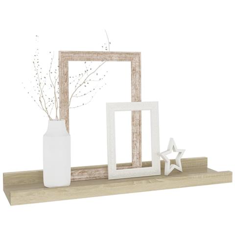 Mensole Da Parete 4 Pz Rovere Sonoma 40x9x3 Cm - Foto 2