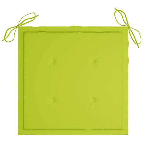 Sedie da Giardino 2 pz con Cuscini in Legno Acacia e Acciaio - Foto 9