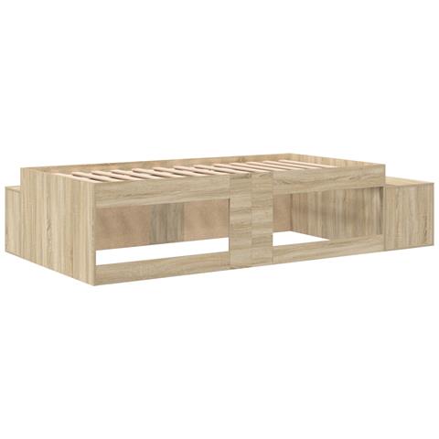 Struttura Letto Rovere Sonoma 100x200 cm - Foto 9