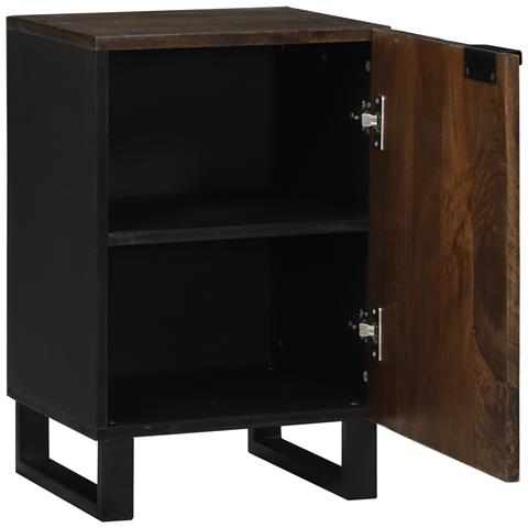 Armadio da bagno 38x33.5x58 cm in legno massello di mango - Foto 2